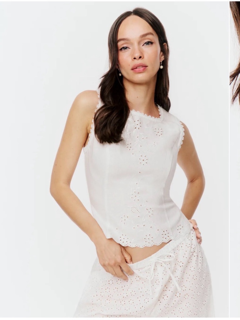 Reformation Lorie Linen Top